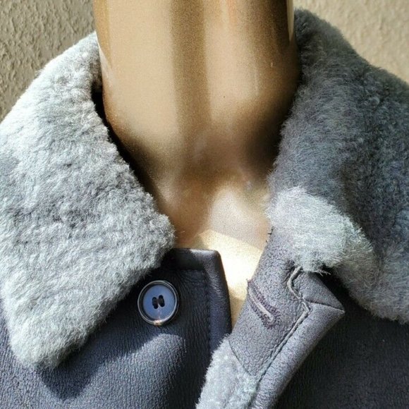 MEN'S ITALIAN WINTER LAMBSKIN SHEARLING COAT - Picture 2 of 5